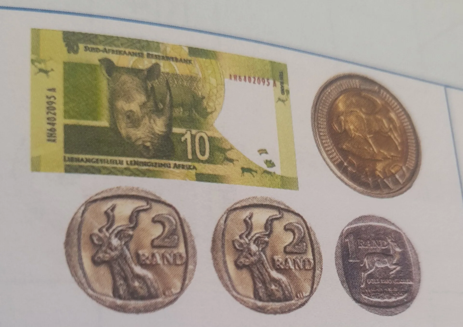 South African rand currency notes